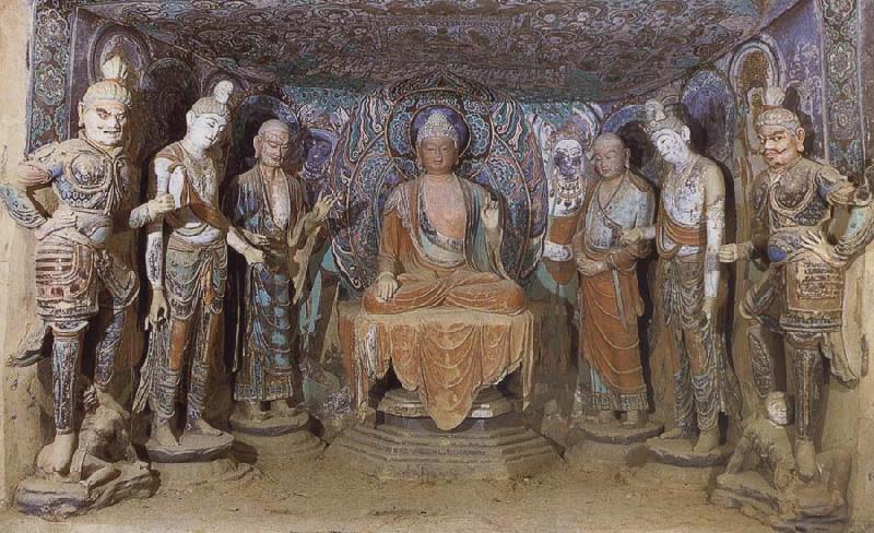 Dennis Miller Bunker Buddha and bodhisattva-s China oil painting art